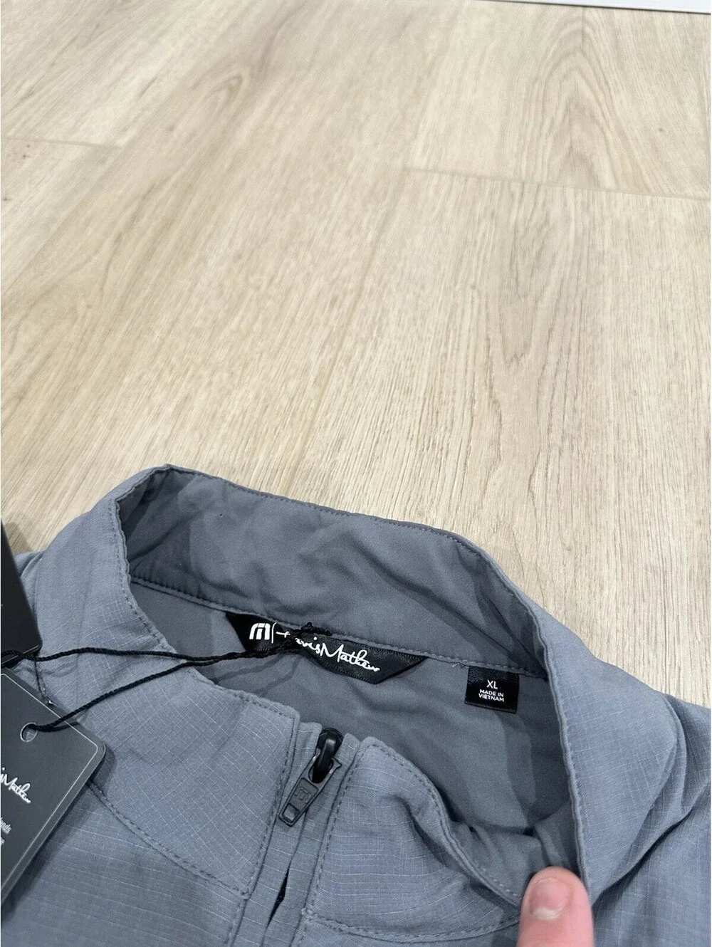 NWT Travis Mathew Vest Men’s XL Gray Cold Bay Quiet Shade Puffer Golf TM1MW463